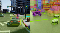 物理的に正確なセンサーシミュレーションを活用する新たなマイクロサービス「NVIDIA Omniverse Cloud Sensor RTX」のイメージ