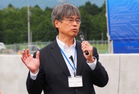 実証実験の意義について語るNEXCO中日本 経営企画部 部長の前川利聡氏