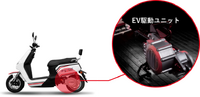 武蔵精密工業の電動バイク向け「e-Axle」