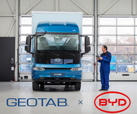 BYDの電動トラックが欧州でGeotabのフリート管理ソリューションを採用