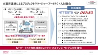 「IT業界はマスが圧倒的に違う」と林田氏。2016年より繋がりのあったNTTデータと連携し、技術開発から人材育成等に取り組む