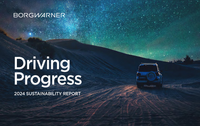 ボルグワーナーは7月11日、「Driving Progress(ドライビング プログレス)」と題した2024年サステナビリティレポート
