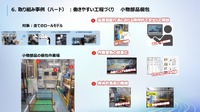小物部品梱包における取り組み