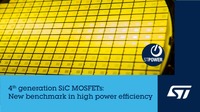 STマイクロエレクトロニクスの第4世代 STPOWER SiC(炭化ケイ素)パワーMOSFET