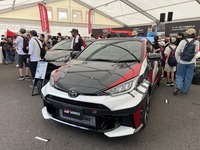トヨタ GAZOO Racing ブースでは様々なモータースポーツの取り組み紹介や『GRヤリス』などの車両展示が行われた