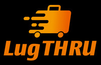 アイシンとキャビックが京都で行う貨客混載プラットフォーム「Lug THRU」のロゴ