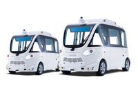 沖縄県南城市を走る自動運転EVバスのイメージ