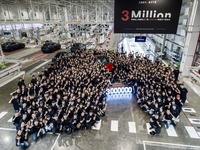 上海工場は300万台目の生産を達成