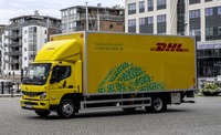 三菱ふそう『eキャンター』新型をスウェーデンのDHLの配送ルートで使用開始