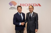 ワールドアスレティックス セバスチャン・コー会長とホンダの三部 敏宏社長
