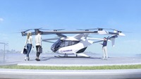 電動で垂直離着陸が可能な空飛ぶクルマ、SKYDRIVE(SD-05)