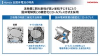 ホンダ全固体電池：パイロットライン