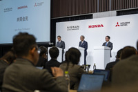 ホンダ、日産自動車、三菱自動車 共同会見