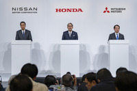 ホンダ、日産自動車、三菱自動車 共同会見