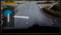 広角レンズにより、ドライバーの死角に転がってきたボールも正確に捉えられていた