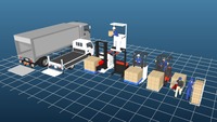メガソフトが物流倉庫業向け車両の3D素材を追加した「交通事故再現4D ムービー&レポート」の最新プログラムを公開