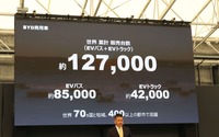 BYDジャパン 中型電気バスJ7の納入開始時期を正式発表
