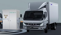 三菱ふそう『eCanter』の使用済みバッテリーを蓄電システムに活用