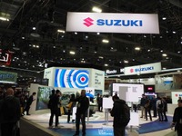 CES 2025のスズキブース。ラスベガスコンベンションセンター(LVCC)のWestHallに出展した