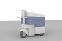 原付サイズの無人配送車両イメージ