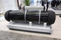 フォルビアの大型トラック向け直径62cmの水素タンク