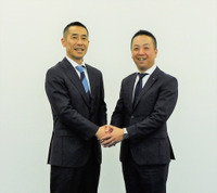 エコモーション代表取締役 中野亮太氏(左)、SGムービング代表取締役社長 角本 高章氏(右)