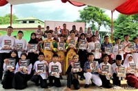 三菱自動車グループがインドネシア北ジャカルタ市の小学校に屋外学習センターを建設