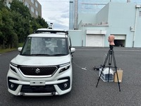 開発した報知音を車から流し有効性を検証