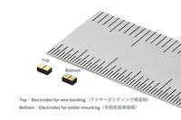 パワー半導体用NTCサーミスタ「FTIシリーズ」の上面と下面