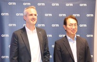 Arm オートモーティブ事業部門 GTM アライアンス担当バイスプレジデント ブルーノ・プットマン氏(左):アーム代表取締役社長 横山崇幸氏(右)