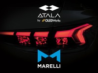 マレリが開発に参画したアウディ『Q6 e-tron』のデジタルOLED 2.0リアライト