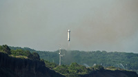 ホンダの再使用型ロケット実験機の離着陸実験の様子