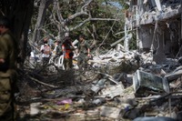 イランからの空爆を受けたイスラエル(6月22日)