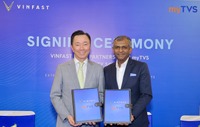 ビンファストがインドの大手自動車サービス企業のmyTVSと戦略的提携を締結