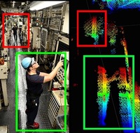 イルミエルが捉えた３D点群データ(右)