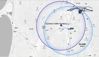 2025年2月にJR東日本とSkyDriveが発表した岩手県での運航エリアイメージ