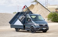 MANの商用車『TGE』の3方向ダンプ仕様