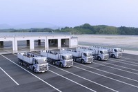 日野プロフィアにレベル4の自動運転技術を搭載した無人自動運転荷重車両