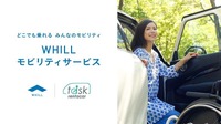 折りたたんで車載可能な免許不要の近距離モビリティWHILL