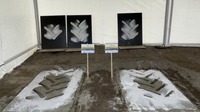 軸重をそろえた2種類のタイヤで圃場を走行し、土壌の圧縮を比較