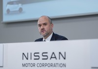 第1四半期決算を発表するエスピノーサ社長