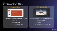 ゲームエンジンは、3Dコンテンツを作成するための機能が網羅された統合開発環境だ。プレゼン資料をPowerPointで作るように、インタラクティブな3D体験を構築できる。