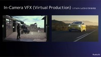 LEDウォールに背景を映し出して撮影する「In-Camera VFX」。リアルタイム