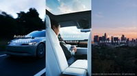 AFEELAの提供価値のコンセプトである3つの「A」。安全性を基盤に、移動空間の体験価値を拡張していく思想が示されている。
