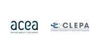 欧州自動車工業会(ACEA)と欧州自動車部品工業会(CLEPA)のロゴ
