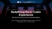LGが車載エンタメを強化する新パートナーシップをIAAモビリティ2025で発表へ