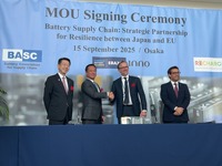 欧州バッテリー連合、RECHARGE、日本のBASCが覚書を締結