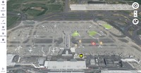 高精度3次元地図データを融合した空港内情報集約基盤(VIPS)イメージ