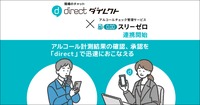 アルコールチェック管理サービス「スリーゼロ」が現場向けビジネスチャット「direct／ダイレクト」との連携を開始