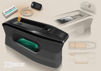 スズキ クロスビー 改良新型のセンターコンソール(デザインスケッチ)